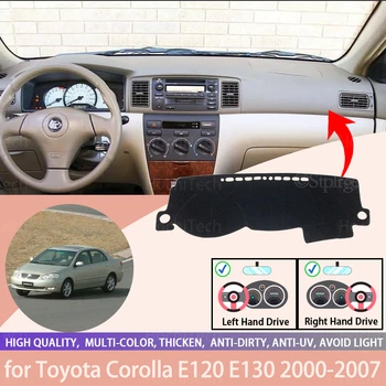 Toyota Corolla için E120 E130 2000-2007 Kaymaz Dashboard Kapak Koruyucu Ped Araba Aksesuarları Güneşlik Halı