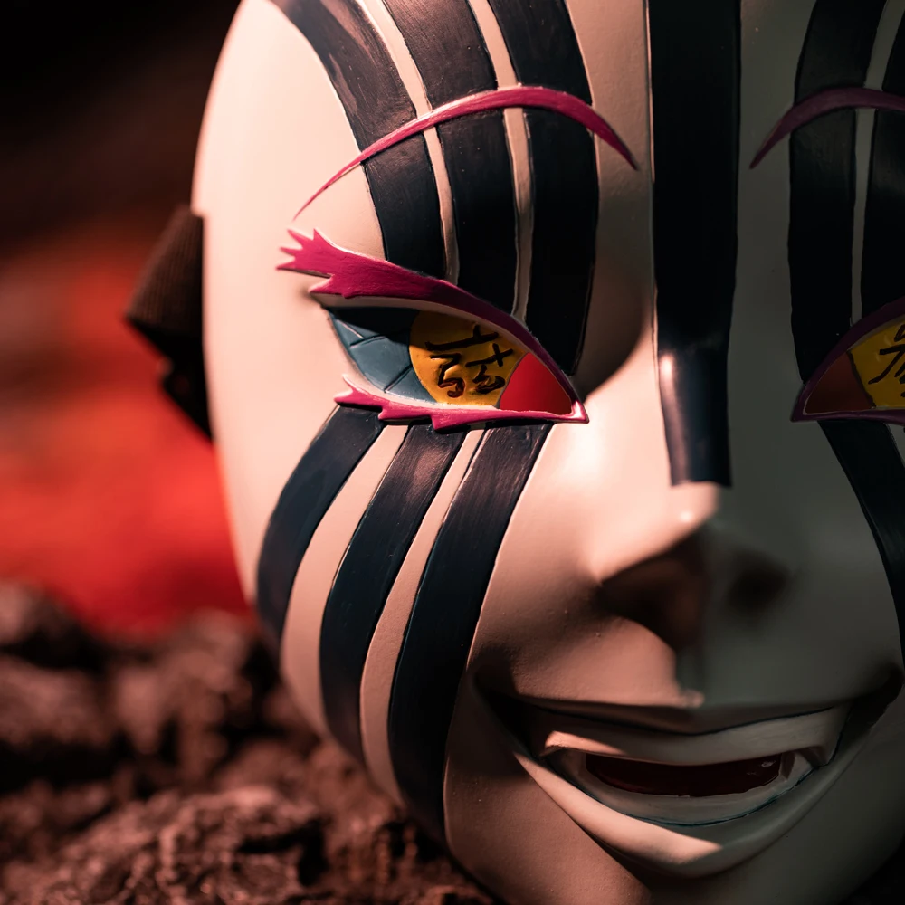 Anime Figürleri iblis avcısı Akaza Komaji Maskesi Oyuncaklar 17cm Kimetsu hiçbir Yaiba Modeli Aksiyon Koleksiyonu Hakuji Noel Hediyesi Juguetes