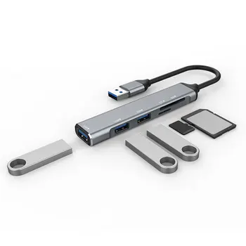 USB HUB 3 0 USB-A Hub Splitter 3 Port USB3.0/2.0 İle TF / USB kart okuyucu Yüksek Hızlı Veri Transferi PC Dizüstü Macbook Bilgisayar İçin