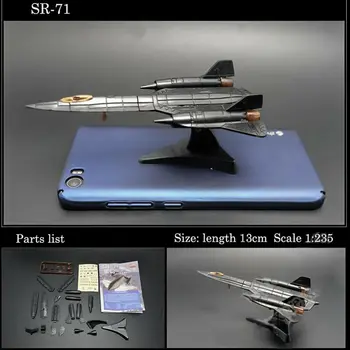 Blackbird SR-71 4D Montaj Avcı Modeli Koleksiyonu Bulmaca Figürü Oyuncak