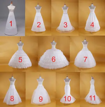 Lakshmigown Beyaz Tül Jüpon Bir Çizgi Petticoats Crinolina 2021 Düğün Aksesuarları de Mariage stokta
