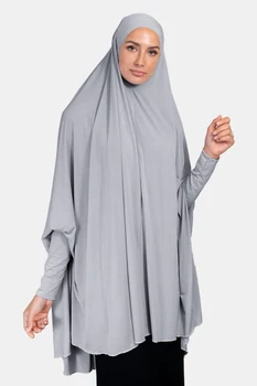 Uzun Başörtüsü Eşarp Müslüman Moda Namaz başörtüsü Headwraps Kadınlar için Jersey Başörtüsü Ramazan İslam Türban Son Khimar Hicap