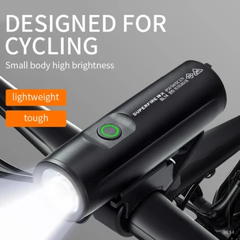 SUPERFİRE BL14 bisiklet ışığı su geçirmez LED Bisiklet USB şarj edilebilir bisiklet Arka Lambası Yol Far Far Aksesuarları