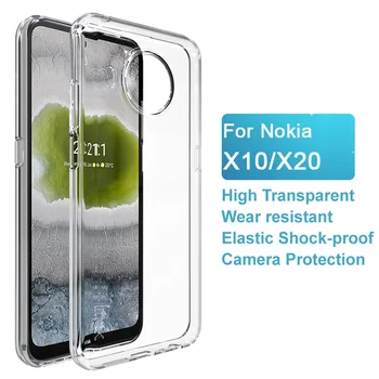Nokia X20 İMAK UX-5 Şeffaf Silikon Telefon Kabuk Yumuşak arka Kapak Nokia X10