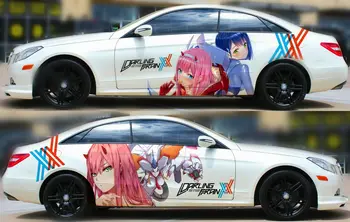 Girly Pembe Araba Sticker Girly Anime Araba Kapı Vinil çıkartma için Uygun Herhangi Bir Araba Boyama Araba Çıkartması