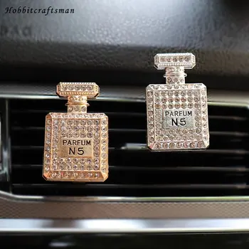 Elmas Parfüm şişesi Dekor Araba Hava Firar Klip Hava Spreyi Oto İç Dekorasyon araba koku YAYICI araba dekor Kızlar