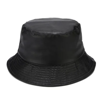 2020 Düz Renk Pu Kova Şapka Balıkçı Şapka Açık Seyahat Şapka güneşlikli kep Erkekler ve Kadınlar için 137