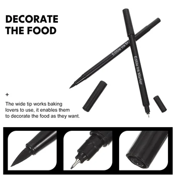 Kalemler Kalem Gıda Yenilebilir İşaretleyici Dekorasyon Kek İşaretleyiciler Ucu Boyama Çift Pişirme Yazarlar Fondan Çerez Yazma Buzlanma Macaron