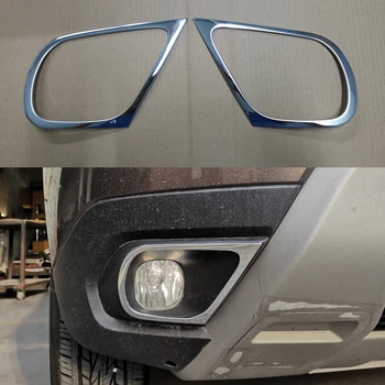 Paslanmaz Çelik Araba Krom Ön kuyruk Sis Farları Lamba Kapağı Renault Dacia Duster 2018-2022 için