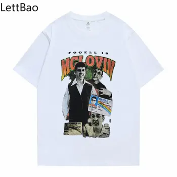 Erkek kadın Pamuk Tee Mclovin Superbad Yaz erkek Harajuku Kısa Kollu Komik doğum günü hediyesi Moda Baskı Sanat T-Shirt