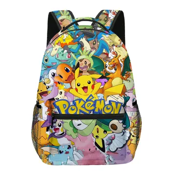 Pokemon çocuk okul sırt çantası saklama çantası Kawaii Pikachu Kalem Kutusu Anime Bebek Seyahat Çantası Erkek ve Kız Oyuncaklar noel hediyesi