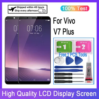 Orijinal Vivo V7 + V7 Artı 1716 1850 lcd ekran dokunmatik ekran digitizer Değiştirme