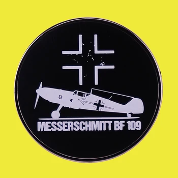 İKINCI DÜNYA savaşı Luftwaffe Messerschmitt BF - 109 Emaye Broş Savaş Uçağı yaka ığneler Askeri Meraklıları Takı Aksesuarları Hediye