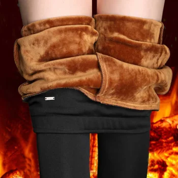 Kadın pantolonları Tüm Maç Artı Kadife Kalınlaşma Tayt Sıcak Tutmak Büyük Boy Yüksek Bel Rahat pantolon 2022 Sonbahar Kış Yeni