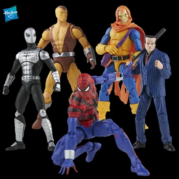 Orijinal Hasbro Marvel Legends Retro Ambalaj Serisi Örümcek Adam Şok Çekiç Aksiyon Figürü 15Cm Hobgoblin Model Oyuncaklar Hediye
