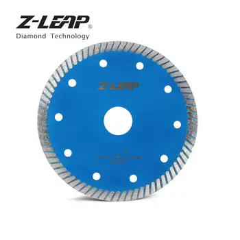 Z-LEAP 5 İnç elmas testere ağzı 125mm Turbo Diş Kesme Diski İçin Soğutma Delikleri İle Granit Mermer Kumtaşı Beton