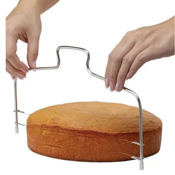Çift Hat Kek Kesici Paslanmaz Çelik Kek Dilimleme Ayarlanabilir Pasta Dilimleme kek dekorasyon kalıbı Mutfak Pişirme Aracı