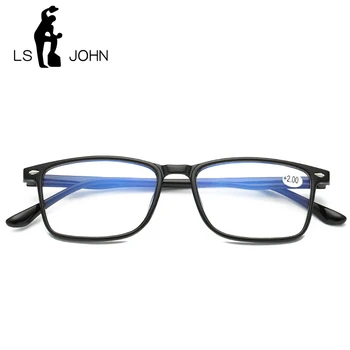 LS JOHN Ultralight Anti Mavi-ray okuma gözlüğü Erkekler Kadınlar İçin Anti-yorgunluk Presbiyopik Gözlük Hipermetrop Gözlük Unisex