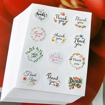 120 adet/grup Çok Fonksiyonlu Çiçek DIY Daire Kağıt Etiket Etiket İş Hediyeler Ambalaj Kartları Zarf Mühür Kırtasiye