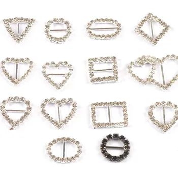 10 Adet Çeşitli Şekiller Rhinestones metal tokalar DIY Malzeme İç Çamaşırı Kaydırıcılar Askı Ayarlayıcı düğün takısı Giyim Dekor