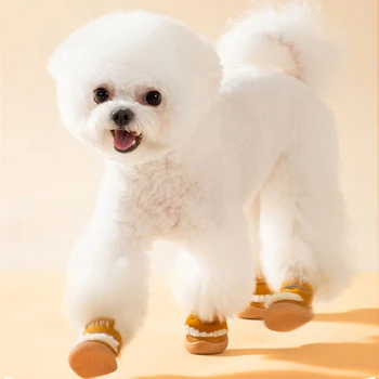 Kış Pet Köpek Ayakkabı köpek çizmeleri Açık Kar Yürüyüş kaymaz Köpek Sneakers Malzemeleri Köpek Rahat Kar Botları Pet sıcak ayakkabı