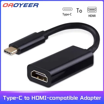 Tip-C HDMI uyumlu Adaptör USB C Adaptörü Erkek Kadın Dönüştürücü macbook için kablo Huawei Matebook Samsung